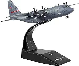 HANGHANG 1/200 Scale C 130 Model Plane Diecast Military Airplanes Metal Fighter Jet Models Model for Commemorate Collection or Gifts