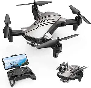 DEERC Kids Drone with 720P HD FPV Camera, Remote Control Toys Gifts for Boys Girls, Drones for Kids with Altitude Hold, Headless Mode, One Key Start Speed Adjustment,3D Flips