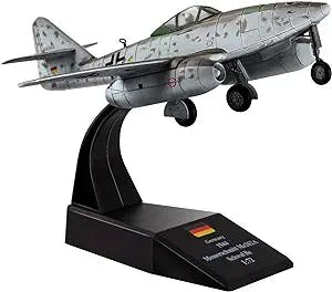 HANGHANG 1/72 Messerschmitt Me 262A Fighter Attack Plane Diecast Military Models Metal Airplane Models for Collection or Gift