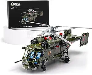 Nifeliz Ka-27 Helicopter, Military Helicopter Building Set, Collectible Display Model for Adult Gift Giving (1,800 Pieces)