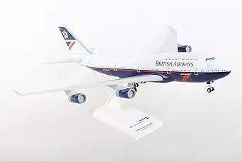 Daron SkyMarks British 747-400 1/200 w/Gear Landor Livery 100 Years SKR1030
