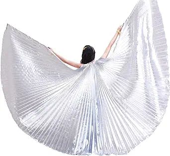 Pilot-trade Women's 2 Sticks & Belly Dance Costume Angle Isis Wings