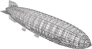 AEROBASE Hindenburg LZ129 1:1000 Scale Model kit Made in Japan