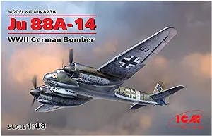 ICM JU 88A-14 WWII German Bomber Model Kit (1/48 Scale) - Review by Meet Mi