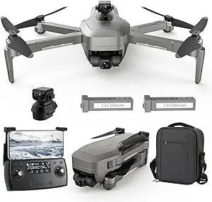 Tucok 193MAX2S Drone with 4K UHD Camera for Adults,3-Axis Gimbal Quadcopter with EIS Camera,13000ft Video Transmission,Obstacle Avoidance,66 Min Long Flight Time,Brushless Motor, GPS Auto Return Home