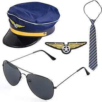 Living the Dream: Beelittle Airline Pilot Captain Costume Kit Pilot Dress u