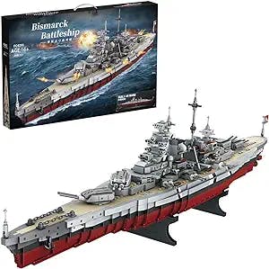 DIYI DIY Bismarck Battleship Model MOC Building Blocks Toys Set: Build Your