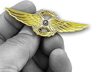 EL13-016 Full Size UAS FAA Commercial Drone Pilot Wings pin
