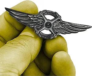 BL5-013 Full Size UAS FAA Commercial Drone Pilot Wings pin Black Tactical