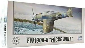 Premium Hobbies FW190A-8 "Focke Wulf" 1:72 Plastic Model Airplane Kit 134V