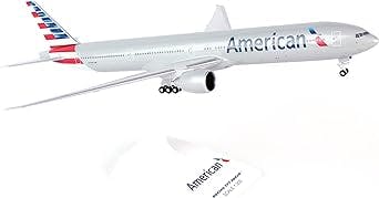 Daron Skymarks SKR715 American 777-300 New Livery Airplane Model Building Kit with Gear, 1/200-Scale , White