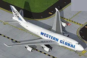 GeminiJets GJWGN2015 Western Global Airlines Boeing 747-400BCF N344KD; Scal