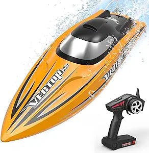 VOLANTEXRC Brushless Remote Control Boat for Adults VectorSR80 Pro 50MPH High-Speed RC Boat Ready to Run Waterproof Design Fast RC Boat with Self-Righting for Lake & River Toy Gifts (798-4P RTR)