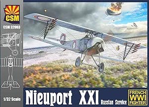 CSM32003 1:32 Copper State Models Nieuport XXI Russian Service [Model Building KIT]