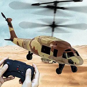 Onlyliua RC Remote Control Plane, 2 Channel Camouflage RC Helicopters, Remote Control Helicopter for Adult Kid Beginner, Gifts for Kids and Adults