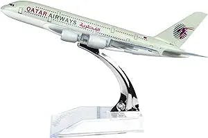 Flying High with the 24-Hour Qatar Airways A380 Alloy Metal Airplane Model 