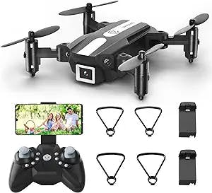 FERIETELF T25 Mini Drone with Camera - 1080P HD RC Drones for Kids 8-12 Fpv Drone for Adults Beginners, With One Key Take Off/Landing, Gravity Sensor, Gesture Control, 3D Flip, Voice Control