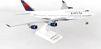 Flying High with Daron Skymarks Delta 747-400 Airplane Model Building Kit!