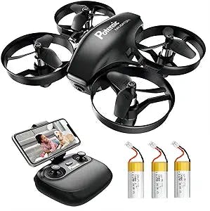 Potensic A20W Drone for Kids, Mini Drone with Camera 720P HD, RC Drone 3 Batteries, Altitude Hold, Headless Mode, Gravity Sensor, One Key Start Easy for Beginners