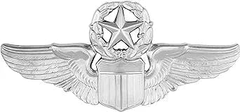 Fly High with Air Force Command Pilot Wings Mirror Finish Regulation Size: 