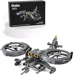 Nifeliz Scorpion Fighter Building Set, Military Army Airplane Building Bricks, Building Block Plane Toy for Kids and Adults, Top Present for Fighter Lovers 1093PCS