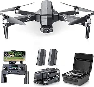 Ruko F11GIM Drones with 4K UHD 2-Axis Gimbal EIS Anti-Shake Camera for Adults Beginner, 2 Batteries 56 Min Flight Time, Level 6 Wind Resistance, FPV Brushless Motor, GPS Auto Return Home