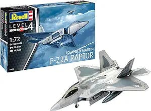 Revell 03858 Lockheed Martin F-22A Raptor Model Kit 1:72 Scale