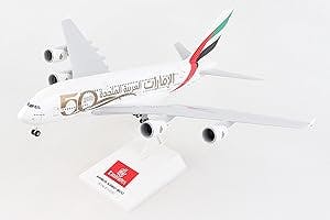 The Daron SkyMarks Emirates A380 1/200 w/Gear 50th Anniversary SKR1034: A S