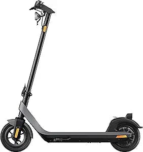 NIU Electric Scooter for Adults - 300W Power, 25 Miles Long-Range, Max 17.4MPH, 10'' Tubeless Fat Tire, Dual Brakes, W. Capacity 250lbs, Portable Folding Commuting E-Scooter, UL Certified(KQi2 Pro)