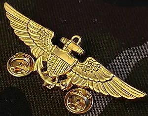 Aviation Wing Badge Naval Aviator Pilot Pin Insignia Gold Plated -AVB
