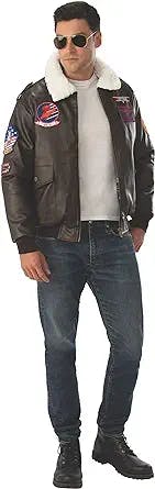 Take to the Skies with the Rubies Adult Top Gun Costume Bomber Jacket!