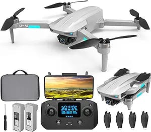 HHD 4K Drone with Camera for Adults, Easy GPS Quadcopter for Beginner with 40 mins Flight Time, 5G FPV Transmission, Auto Return Home, Follow Me, 2 Batteries (Gray)