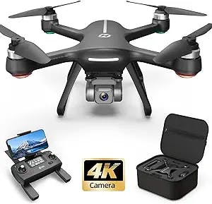 Holy Stone HS700E 4K UHD Drone with EIS Anti Shake 130 FOV Camera for Adults, GPS Quadcopter with 5GHz FPV Transmission, Brushless Motor, Easy Auto Return Home, Follow Me and Outdoor Carrying Case