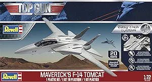 Revell Easy-Click 85-1268 Top Gun Maverick's F-14 Tomcat 1:72 Scale 20-Piece Skill Level 2 Model Building Airplane Kit