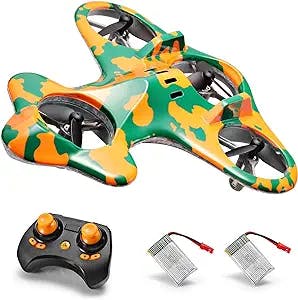 SainSmart Jr. Mini Drone for Kids, Hobby RC Quadcopter Remote Control Helicopters Toy with 2 Rechargeable Batteries, 3 Speed and 3D Flip for Adult Beginners, Green