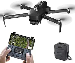 EXO X7 Ranger Plus - High End Camera Drone for Adults. Long Battery & Range, 4K Camera, 3 Axis Gimbal, Obstacle Avoidance, 27MPH Speed. Powerful & Playful Drone with Camera and GPS Return to Home. (1 Battery, Matte Black)
