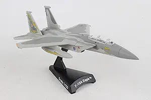 Daron Postage Stamp F-15 Eagle 5th Fighter Interceptor Sqn. 1/150 Scale, Gray, unisex, adult