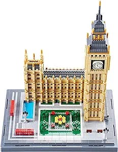 YYkxjk Real Big Ben Micro Building Blocks Set (6473PCS) - World Famous Architectural Model Toys Gifts for Kid and Adult （with Color Package Box）