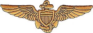Fly High with the Naval Aviator Pilot Wings Patch Gold