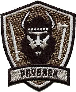 Top Gun Maverick Payback Badge Patch Classic Pilot Viking Embroidered Iron On