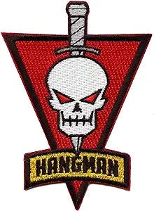Top Gun Maverick Hangman Badge Patch Classic Pilot Skull Embroidered Iron On