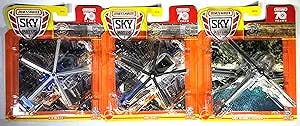 Matchbox 2023 - Sky Busters - Lot of 3 Helicopters - Bubble Copter Silver & AIR Blade Blue & MBX EHLI Blue/White - 2023 - Matchbox 70 Years - Ships Bubble Wrapped in a Box.