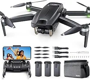 The Ruko Mini Drones with Camera for Adults 4K, 3 Batteries 90 Mins Long Fl