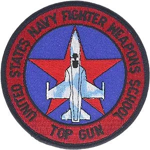 Top Gun Fighter Weapons School Navy 4 inch Patch HFLB1106 F3D25H