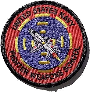Squadron Nostalgia LLC United States Navy Fighter Weapons School 'Top Gun' Patch,Multicolor,4 inches