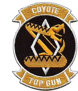 Top Gun Maverick Coyote Badge Patch Classic Pilot Snake Embroidered Iron On