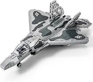SEMKY Military Series F-22 Raptor Fighter Jet Air Force Building Block Set (626 Pieces) -Building and Military Toys Gifts for Kid and Adult
