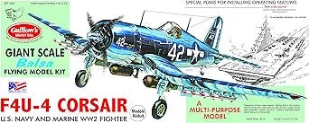 Soaring High with the Guillow's Vought F4U-4 Corsair Model Kit: A Review