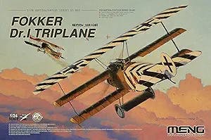 Tri-Woah! The MNGQS003 1:24 Meng Fokker Dr.I Triplane [Model Building KIT] 