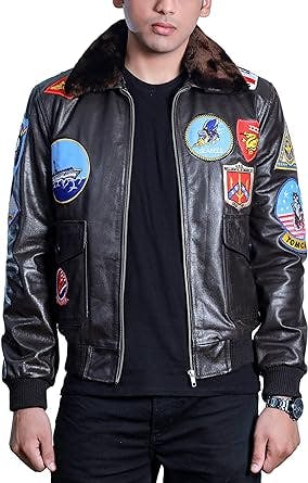 The Original Skin Premium Leather Jackets Men, Real Lambskin Black Motorcycle Jackets For Men With Striped Collar
